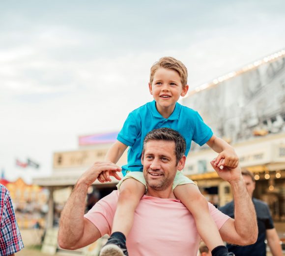 Father and Son at Carnival