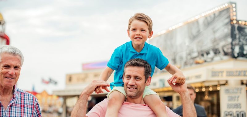 Father and Son at Carnival